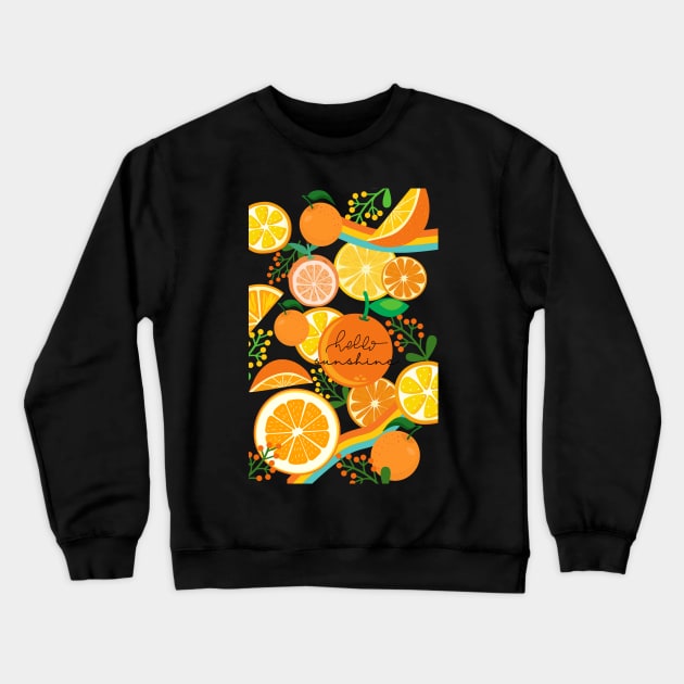 Hello Sunshine Crewneck Sweatshirt by leBoosh-Designs
